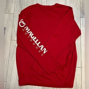 Men’s Magellan Long Sleeve Tee Medium Red Fishing Shirt